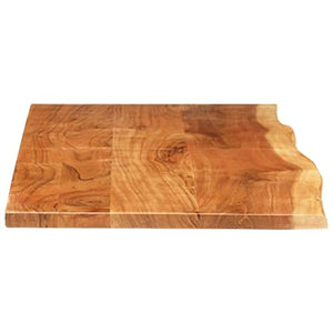 vidaXL Legno Massello di Acacia Piano per Lavabo Bagno Ripiano per Lavello Rustico Mensola per Lavandino Accessori per Bagno 140x55x2,5 cm