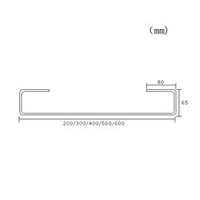 Towel Rack Portasciugamani Bianco Nordico Portasciugamani da Bagno con punzonatura Gratuita Spazio per Toilette Asciugamano in Alluminio a Parete Asta Singola 20~60 cm