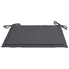 Tidyard Set 2/6 pz Cuscini per Sedie da Giardino per Esterno in Tessuto Antracite/Grigio 40x40x4 cm,Cuscini Quadrati,Cuscini per Sedie da Esterno 40x40x3 cm