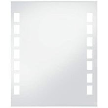 Tidyard Specchio da Parete Rettangolare a LED per Bagno 50x60 cm,Specchio a Muro Bagno,Specchio da Bagno,Specchio Bagno Parete,Specchio da Parete con Luce LED 50x60 cm