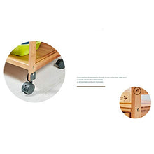 YIN YIN Carrello per ripiani Carrello - Scaffale di legno a tre strati della cremagliera del carrello del salone di bellezza del carretto dello strumento di stoccaggio dello scaffale di stoccaggio mob