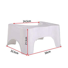 Sgabello per WC – 21 cm – Sgabello da bagno, sgabello per WC, pieghevole, salvaspazio