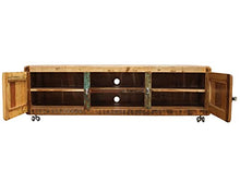 MASSIVMOEBEL24.DE FREEZY #32 Mobile TV in Legno Riciclato - Laccato/multicolorato 180x45x42