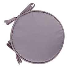 eewopjkj Cuscini per sedie Rotondi per Sedia da Pranzo Confezione da 2 con Lacci Cuscini per sedili universali Cuscini per Esterni per Interni Cucina da Giardino-Grigio Chiaro 30x30 cm (12x12 polli