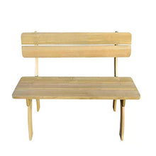 Panca da giardino con schienale alto, in legno, per giardino, cortile, terrazza, parco, caffè, 150 x 60 x 86 cm