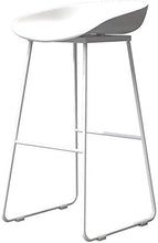 XHCP Mobili da Soggiorno Sgabelli Sgabelli da Bar Bianchi Sgabelli da Bar Senza braccioli Moderni e contemporanei con Gambe in Metallo Ergonomia Sedile in plastica Sedia da Ufficio/pu