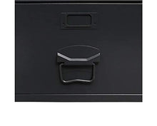 Pissente - Armadietto da ufficio in metallo, stile industriale, resistente, per armadio, armadio, facile da montare, 90 x 40 x 180 cm (L x P x A) nero
