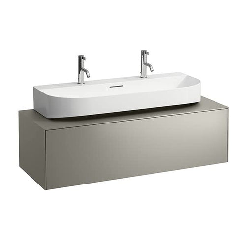 Laufen Cassettiera Running Sonar, 1 cassetto, Adatta a lavabo H816347, Apertura Centrale per lavabo, colorazione: Oro/Nero Marquina - H4054610341401
