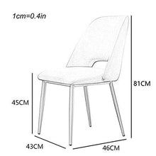zvcv Sedie da scrivania Sedia in Metallo Sedie da Pranzo in Velluto per Ospiti, sedie Mid-Century contemporanee con Dettagli Laterali, Gambe Nere e Dorate