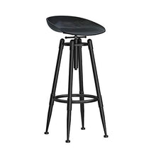 HXSM Sgabelli Alta Industrial Sgabello da Bar Girevole Sedie da Cucina in Metallo Altezza Regolabile Sgabello da Lavoro con Poggiapiedi Moderni Gambe in Metallo Nero/Oro