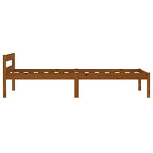 SKM Giroletto Marrone Miele in Legno Massello di Pino 90x200 cm (12.92kg)