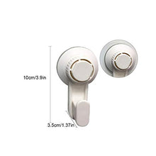 Jixista Ganci a Ventosa Gancio di Aspirazione Asciugamano Ventosa Ganci Senza Chiodo per Porte Parete Bagno Plastica Ganci Portasciugamani per Porta a Parete Finestr Ventosa Forte per Asciugamani 4PCS