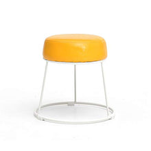 Mobili per la casa e Giardino Sgabello di Trucco casa di Moda Creativa/Sgabello Rotondo di Ferro per Divano da Pranzo Divano da Pranzo Sgabello Ottomani da Cucina (Colore : Giallo)