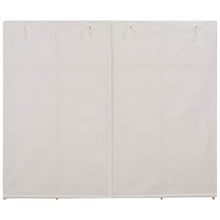 Festnight Armadio in Tessuto, Guardaroba Portatile Bianco 200x40x170 cm