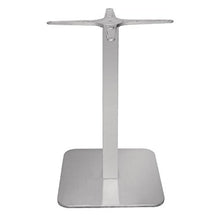 Bolero tavolo quadrato base in acciaio INOX 680 x 400 mm cucina tavolo interni