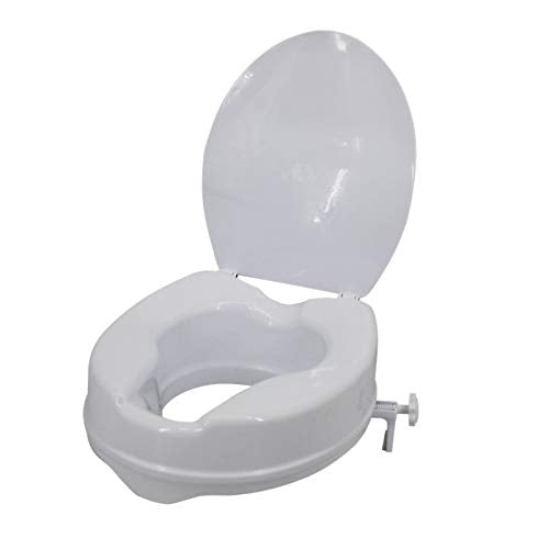 HKD Rialzo per WC con Coperchio Plastica Universale Aiuto Water