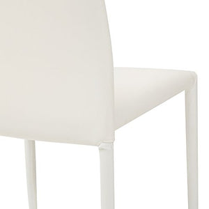 Cribel Dani Plus Sedia, Similpelle, Bianco, 46x50x89 cm, 6 unità