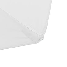 casa.pro] Ombrellone a Mezzaluna Ø300cm Bianco Manovella Giardino Parasol