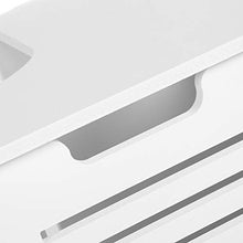 Mobiletto del bagno a doppia porta, Impermeabile Armadietto in Legno Mobile per Il Bagno con 2 Ante e 2 Ripiani, 60x30x60 cm, Bianco