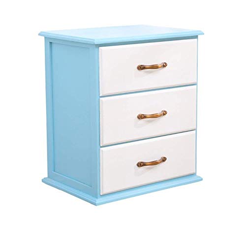 Comodino LHY- Cassettiera in legno massiccio, resistente, adatto per camera da letto, soggiorno, ecc. A