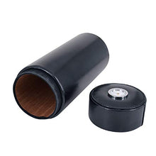 DTPP Portable Cigar Humidor Tubo con umidificatore Travel Case Portatile per 3-5 Sigari,Nero