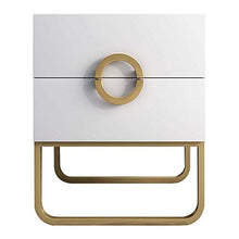 Comodini camera Comodino in treppiede in Ferro battuto con Armadio a 2 cassetti, Mini Armadio Creativo per Piccoli Appartamenti Europei, Armadio Letto