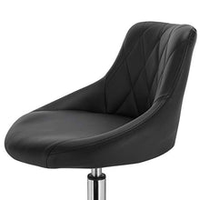 WOLTU BH241sz-4 Set di 4 Sgabelli da Bar Sedia Cucina con Schienale in Ecopelle Nero, Girevoli e Regolabili in Altezza