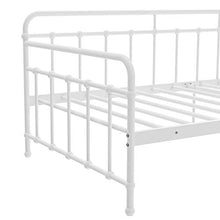 WGYDREAM Letto Struttura del Letto in Metallo Letto Singolo Bianco Base per Rete Solida per Ampio Spazio di Archiviazione per Adulti Montaggio Facile, 90 X 200 Cm