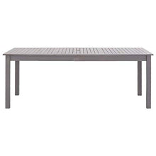 Qnotici Tavolo da Giardino in Legno massello di Acacia, Pratico Tavolo per Il Tempo Libero all'aperto per Famiglie Tavolo da Festa in Cortile 200 x 90 x 74 cm  Grigio