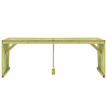 SKM Tavolo da Giardino 220x101,5x80 cm Legno di Pino Impregnato