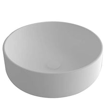 Alpenberger Lavabo da appoggio in ceramica, effetto loto, rotondo, 41 cm, facile da pulire