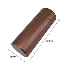 Tauzveok Portable Cigar Humidor Bagagli A Mano Pot Legno di Cedro per La Corsa Humidor con Igrometro A 5 Bastoni Cuoio Cigar Box di Stoccaggio,Marrone