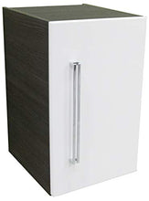 Fackelmann Armadietto sottopiano Lugano/Soft-Close/Dimensioni (L x A x P): ca. 35 x 59 x 39 cm/Armadio di alta qualità per bagno/fermaporta destra/corpo: Grigio/Front: Bianco/Larghezza 35 cm