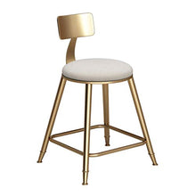 SYLOZ Nordic Ferro Battuto Bar sgabelli da Bar Sedia di caffè d'oro Sgabello Alto Gastronomia Reception Chair Casa Sgabello (Color : Sitting Height73)