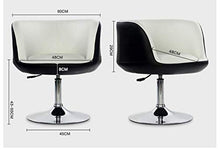 Poltrone Nubao Dressing Chair Cuoio Altezza Regolabile Bellezza Sedia Restaurant Cafe Salone di Bellezza Bar Bar Rotonda Sgabello Girevole (Colore: A4, Formato: 48 * 43-55CM)