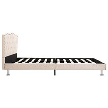 SKM Letto con Materasso Tessuto Beige 120x200 cm (38.28kg) Beige-7185