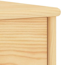 vidaXL Comodini 2 pz Legno Chiaro 35x30x40 cm in Pino Massello