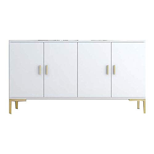 COUYY Credenza Semplice Ingresso di Lusso Luce del Governo Soggiorno Sala da Pranzo in Ferro battuto Ultra-Sottile Governo di immagazzinaggio Tea Gabinetto,120 * 35 * 75cm