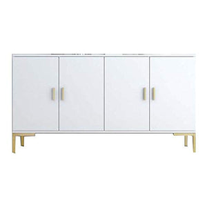 COUYY Credenza Semplice Ingresso di Lusso Luce del Governo Soggiorno Sala da Pranzo in Ferro battuto Ultra-Sottile Governo di immagazzinaggio Tea Gabinetto,120 * 35 * 75cm
