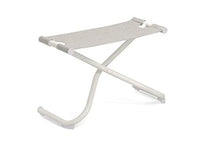 Emu Snooze Poggapiedi Pieghevole Art. 204 Telaio colore Bianco Mat Codice 23 Telo Grigio Chiaro Jersey 300/42