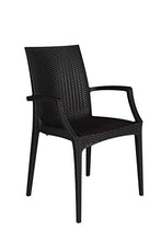 GBSHOP Sedia con braccioli/Poltrona da Giardino, Bar, Ristorante Effetto Rattan Resistente (Ordine Minimo 2 Pezzi)