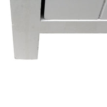 Mobili Rebecca Comodino Cassettiera 3 Cassetti Legno Bianco Design Classico Bagno Soggiorno Home Decor (Cod. RE6128)