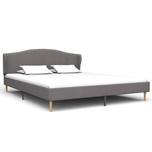SKM Letto con Materasso Tessuto Grigio Chiaro 180x200cm (48.85kg)