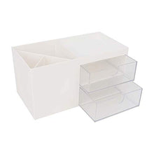 Jadeshay Scatola di immagazzinaggio Cassetto Multifunzione da scrivania Articoli di cancelleria per Gioielli Scatola di immagazzinaggio Porta Container Porta casa(Bianca)