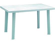 Progarden 9694350 VELO - Tavolo conponibile rettangolare, Polipropilene, Bianco, 126 x 76 x 72 cm
