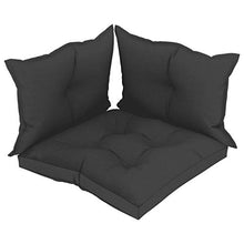 3 pz Cuscino spalliera per Divano in Pallet, 160g/㎡ Poliestere, Comoda spalliera, per mobili e Arredamento da Giardino, in Tessuto
