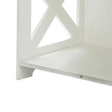Wakauto Scaffale da Comodino a 2 Piani Comodino Libreria a Pavimento in Legno per Mobili da Camera da Letto Soggiorno