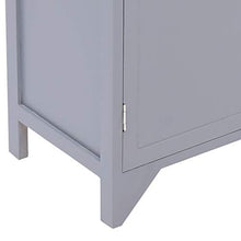FAMIROSA Armadietto Grigio 60x30x75 cm in Legno di Paulownia