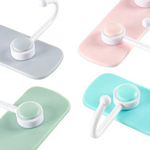 AKDSteel - Gancio adesivo resistente con 6 ganci, per cucina, bagno, da appendere alla parete grigio