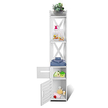 GOTOTOP Armadietto da bagno con 2 livelli ausiliari impermeabile, organizer per stanze, 120 x 22 x 22,5 cm